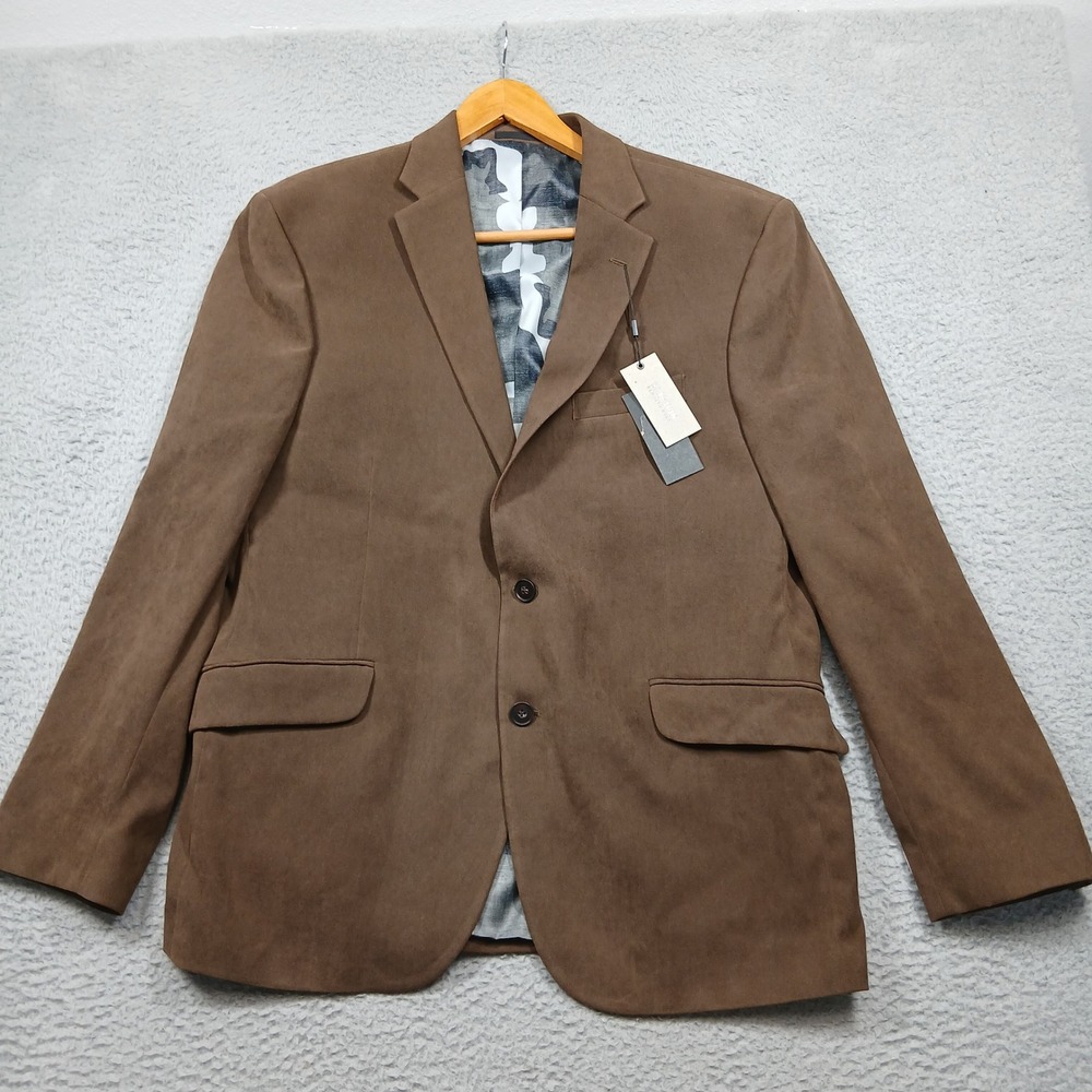 Kenneth Cole Reaction Sportcoat Men's 46R Brown 2-Button Blazer NWT